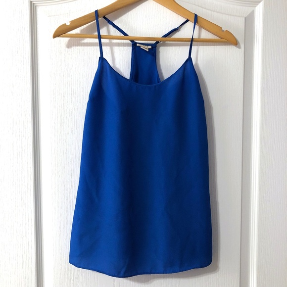 J. Crew Tops - J Crew Racerback Tank Top Size 00 Blue